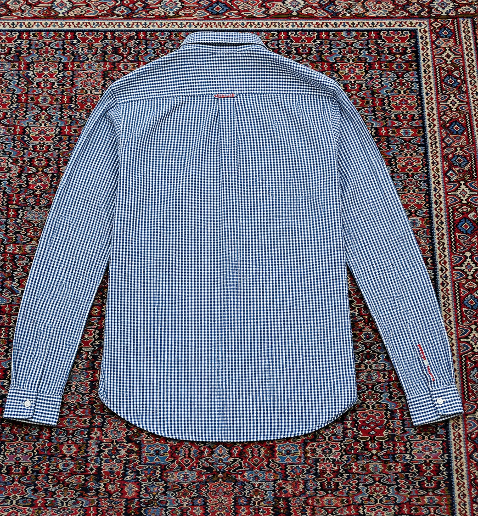 Superdry Chemise Homme XXL Vichy Bleu Blanc Button Down Casual Preppy – photo 2
